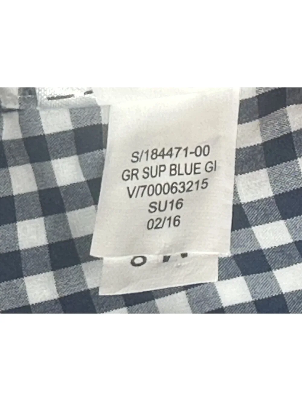 Banana Republic Grant Fit Check Cotton Button Up Blue Mens M